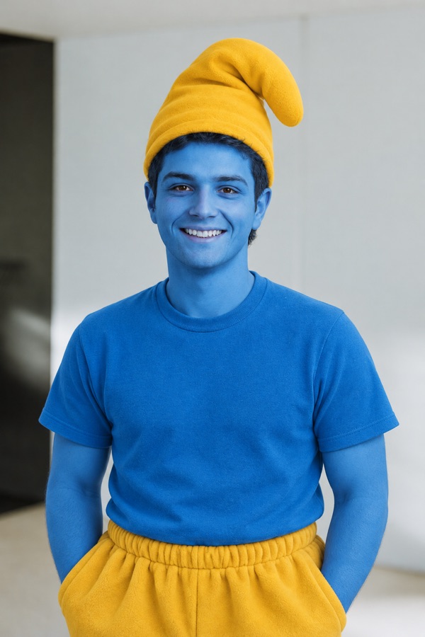Stelios Ioannides as Social Smurf