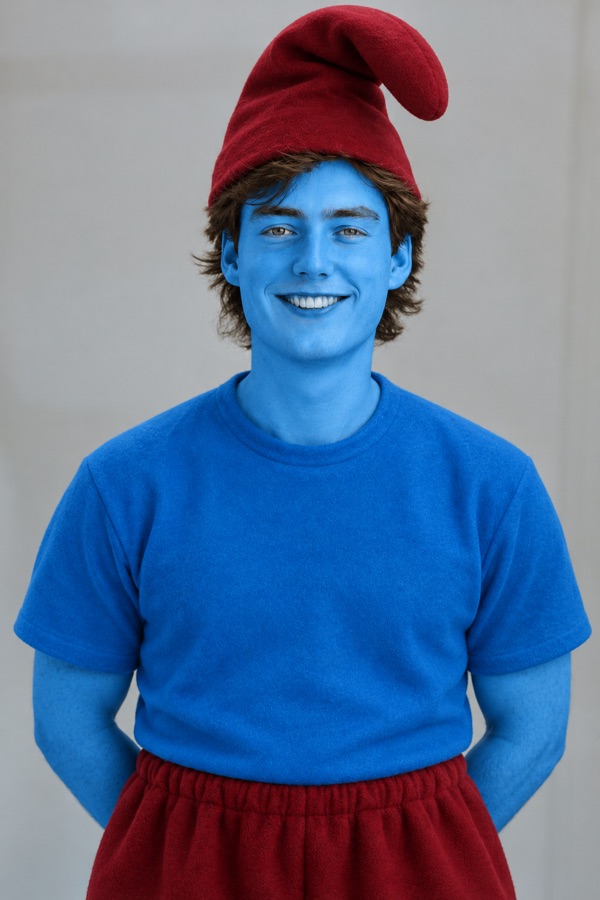 Xavier Rowse as Reporter Smurf