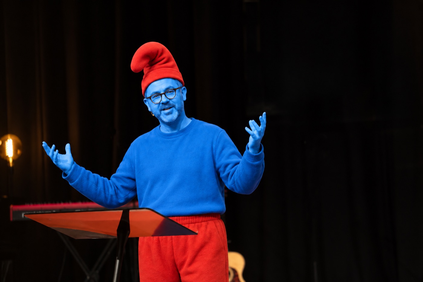 Papa Smurf preaching