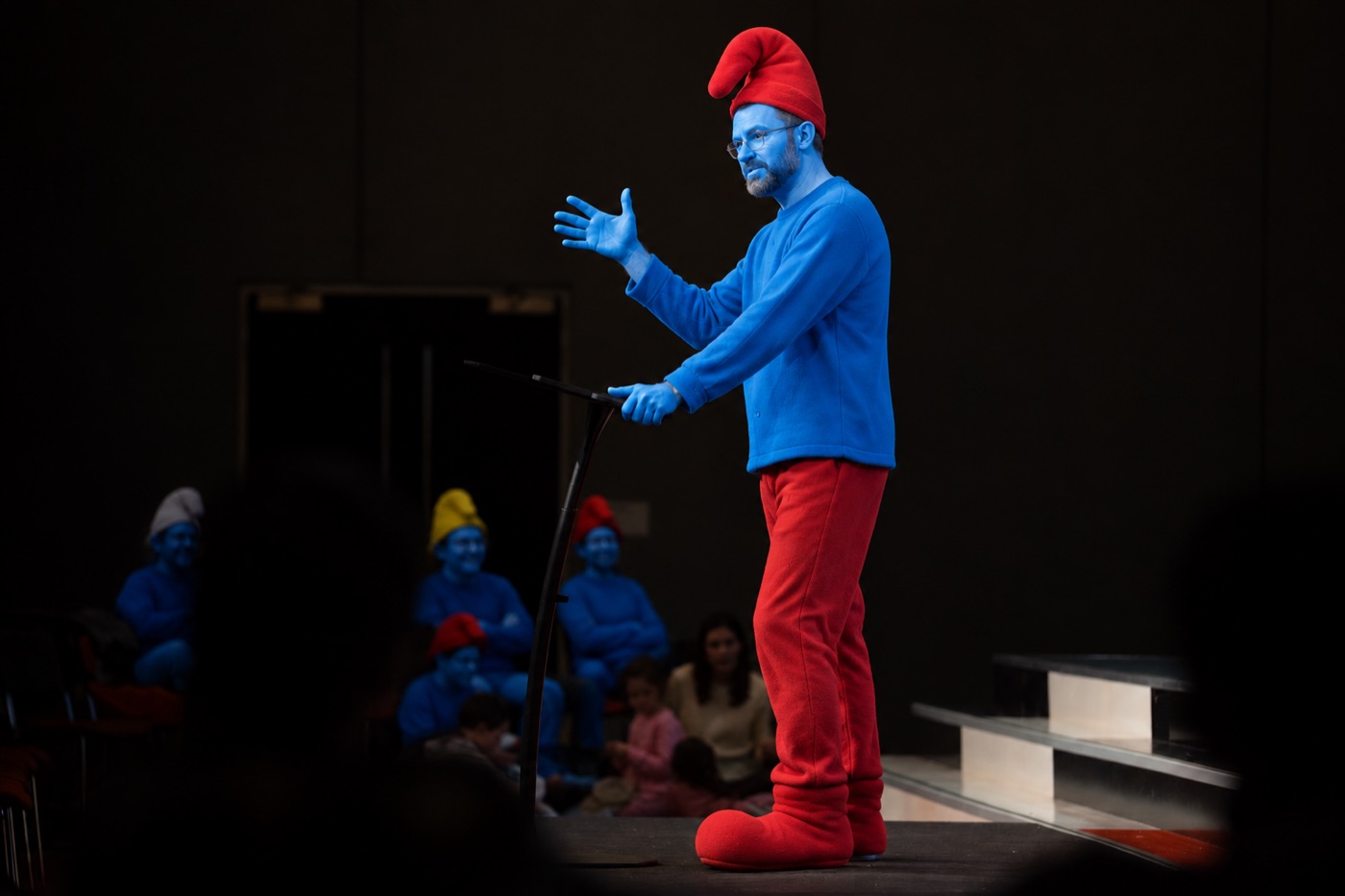 Papa Smurf preaching